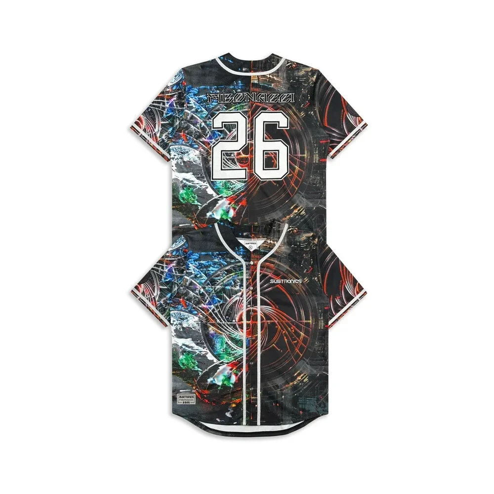SUBTRONICS - FIBONACCI X AARON BROOKS BASEBALL JERSEY Size Large L